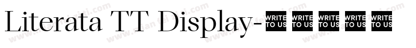 Literata TT Display字体转换